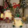 Reusable Glowing Gnome with Light Faceless Doll Natal Ornament Santa Claus Pendant  New Year