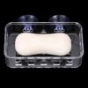 Reusable Soap Drying Rack Transparent Sponge Rack Suction Cup Soap Dish  Bathroom Accessories