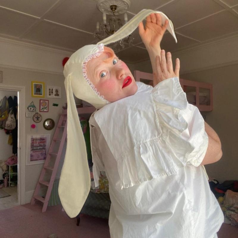 Halloween Funny Hat for Girls Halloween Long Ears Hat Rabbit Warm Birthday Gifts