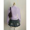 Women's Casual Top, Versatile, Elegant, Waist Cinching Design, Solid Color Women's Shirt