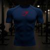 Y2Ktemu Herrars Snabbtorkande Haj Gym Tränings T-shirt - Kort & Långärmade Alternativ