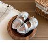 2026 Kids' Korean Style Bow Leather Flats - Versatile, Comfortable Princess Dance Shoes for Spring & Autumn