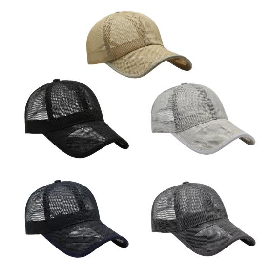 Men Baseball Hat Adjustable Tightness Versatile Upright Brim Casual Hat Sunshade Cycling Outdoor Hat