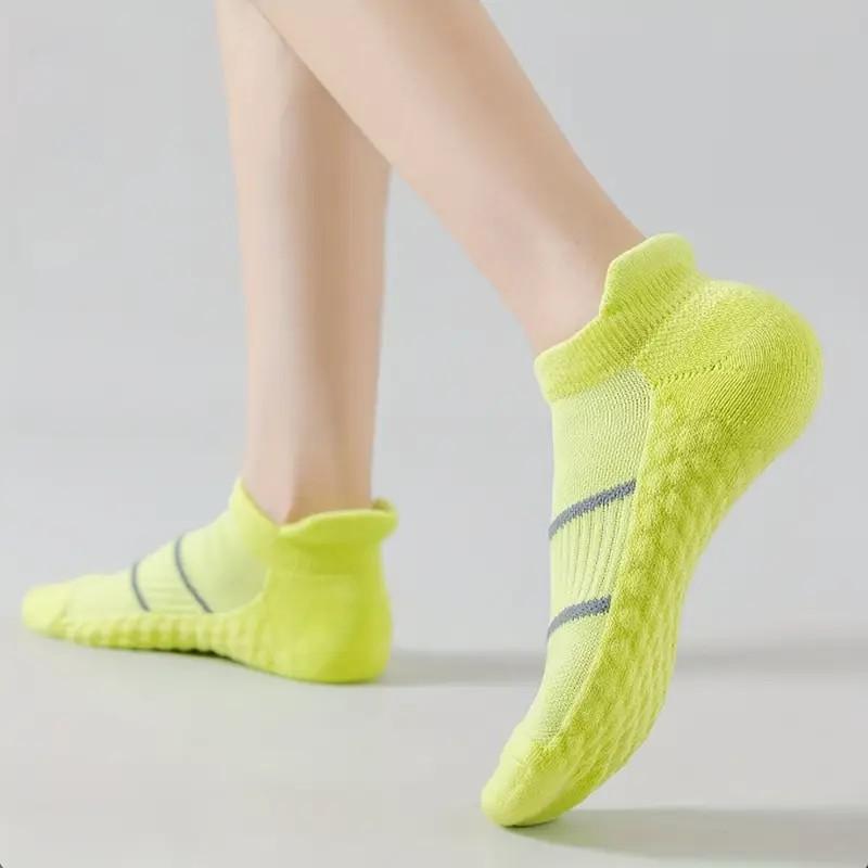 6/12 Pairs Women Striped Sports Ankle Socks Sweat Absorbing Breathable Soft Comfortable Arch Support Running Leisure Socks