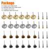 36pcs Brass Wire Wheel Brush Kit For Drill Polishing Attachment Rotary Tools Accessories For Cleaning Rust Removal