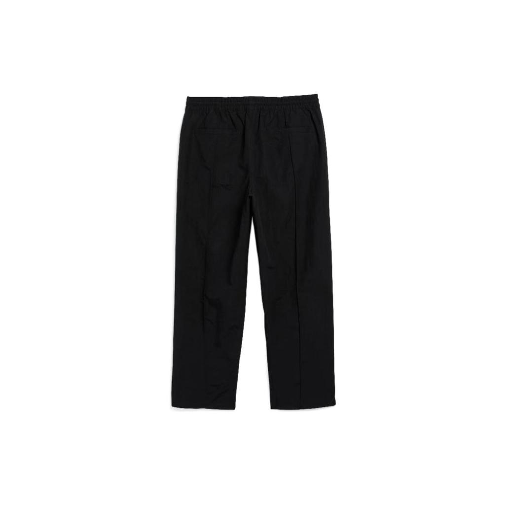 Adidas Logo Print Straight Leg Sports Pants Men Bottoms Black GR8758