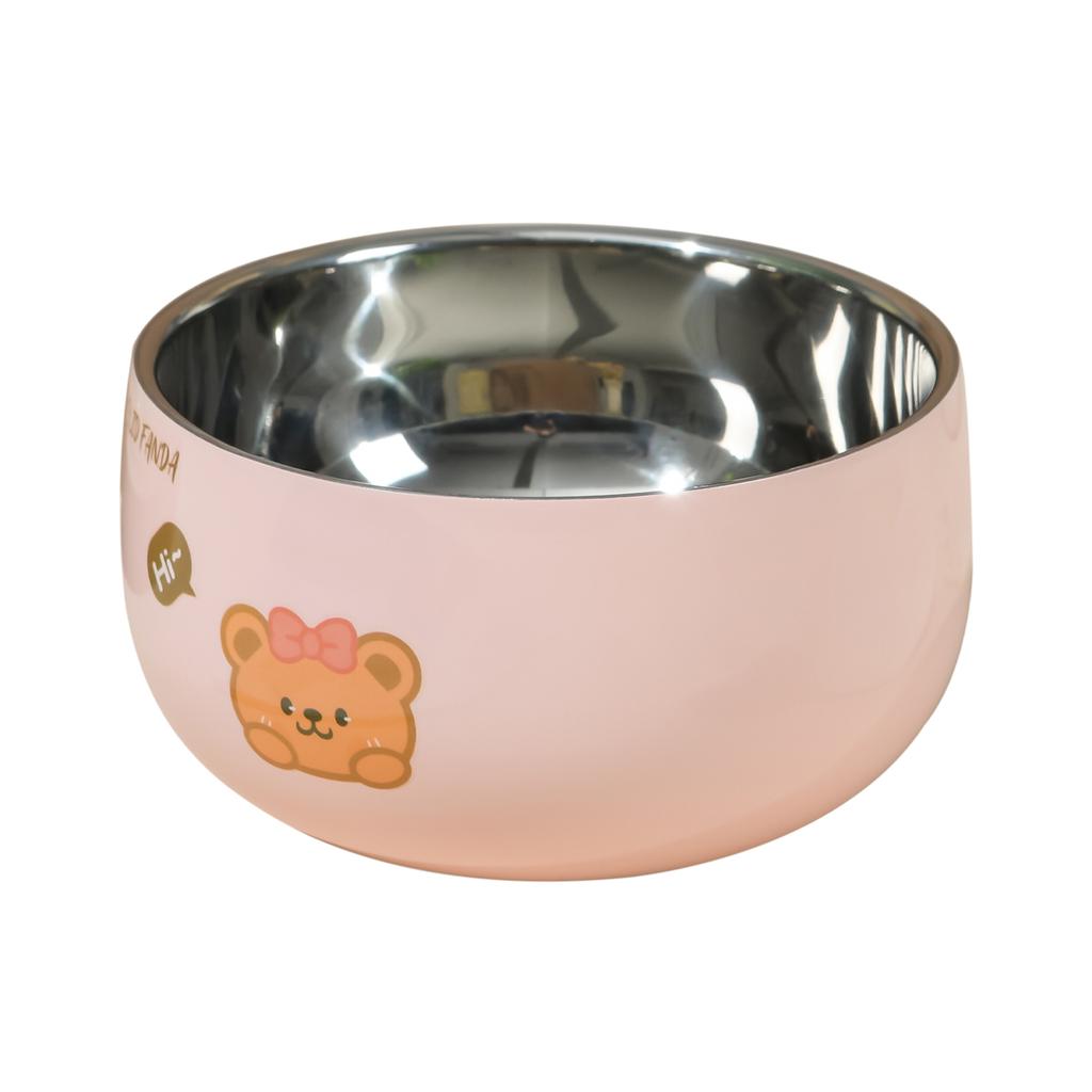 316 Stainless Steel Soup Bowl Large Capacity Round Rice Bowl With Cutlery Kitchen Tableware Children Food Container