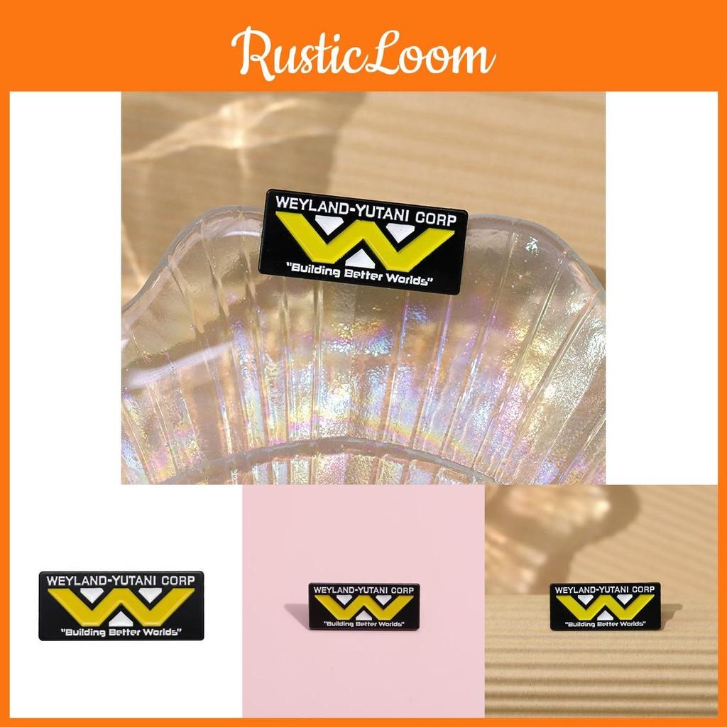 Yutani Weyland Engagierendes Logo Emaille Brosche Dekorative Legierung Anstecknadel Mit Lustigen Cartoon-Merkmalen Alles Für