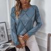 Casual Minimalist Cardigan Knit Outerwear For Women