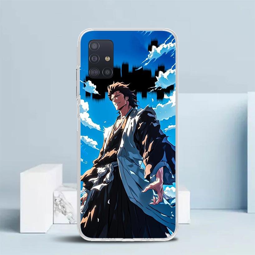 Aizen Sousuke Bleach Soft Cover for Samsung Galaxy A12 A22 A32 A52 A72 A02S Phone Case Note 20 Ultra 10 S10 Plus A51 A71 A50S A2