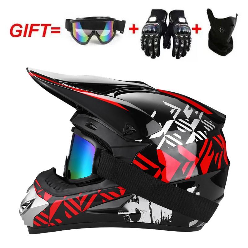 Full Face Motorcycle Helmet Men Women Adult Racing Off-Road Dirt Bike ATV Quad BMX Mountain Downhill