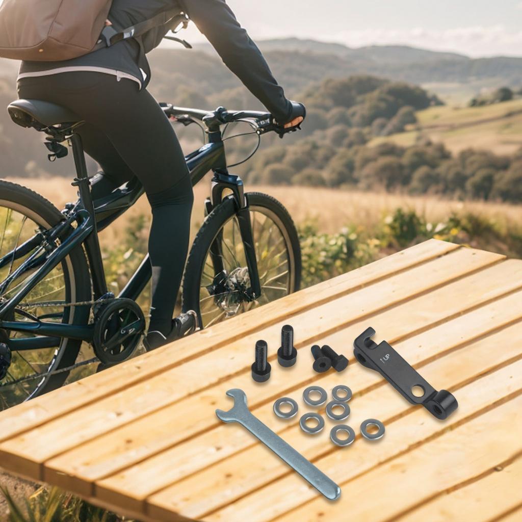 Lightweight Alloy Brake Caliper Adapter for IS to Flat Mount Conversion