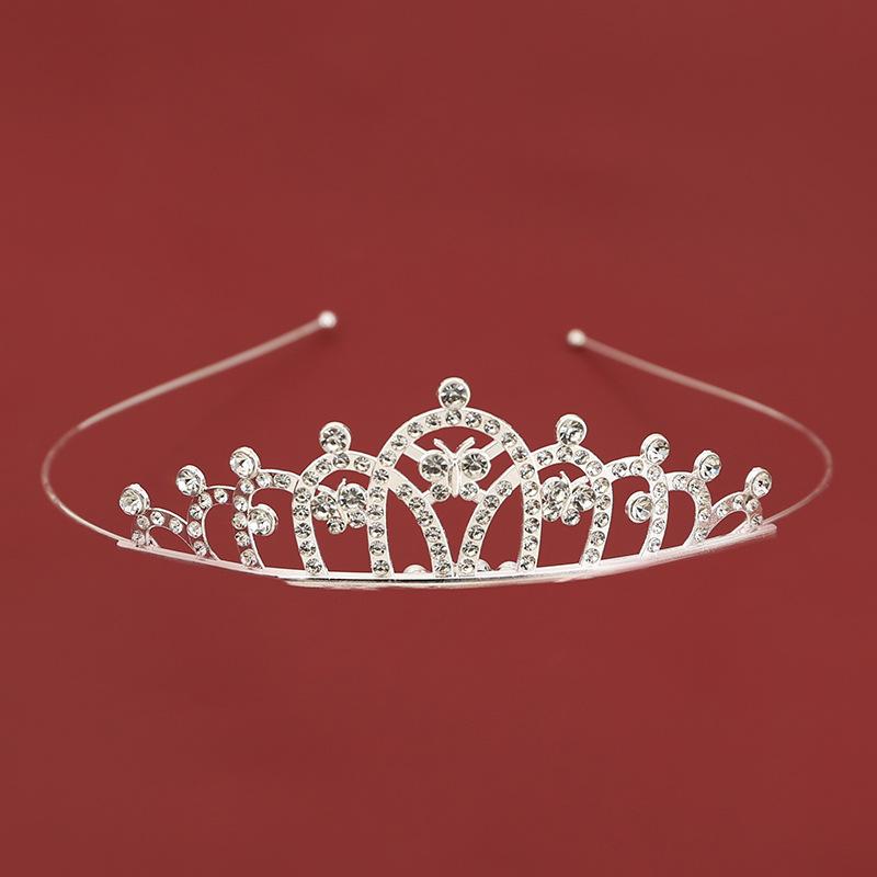 Bridal jewelry children's hairband headband alloy birthday party crown flowers dress up hair accessories princess crown