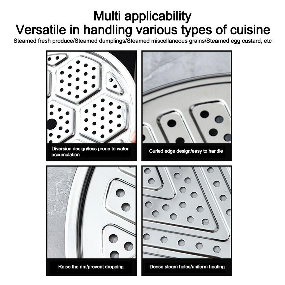 Stainless Steel Steamer Rack 22-40cm Steamer Compartment For Baking Cooking Steaming