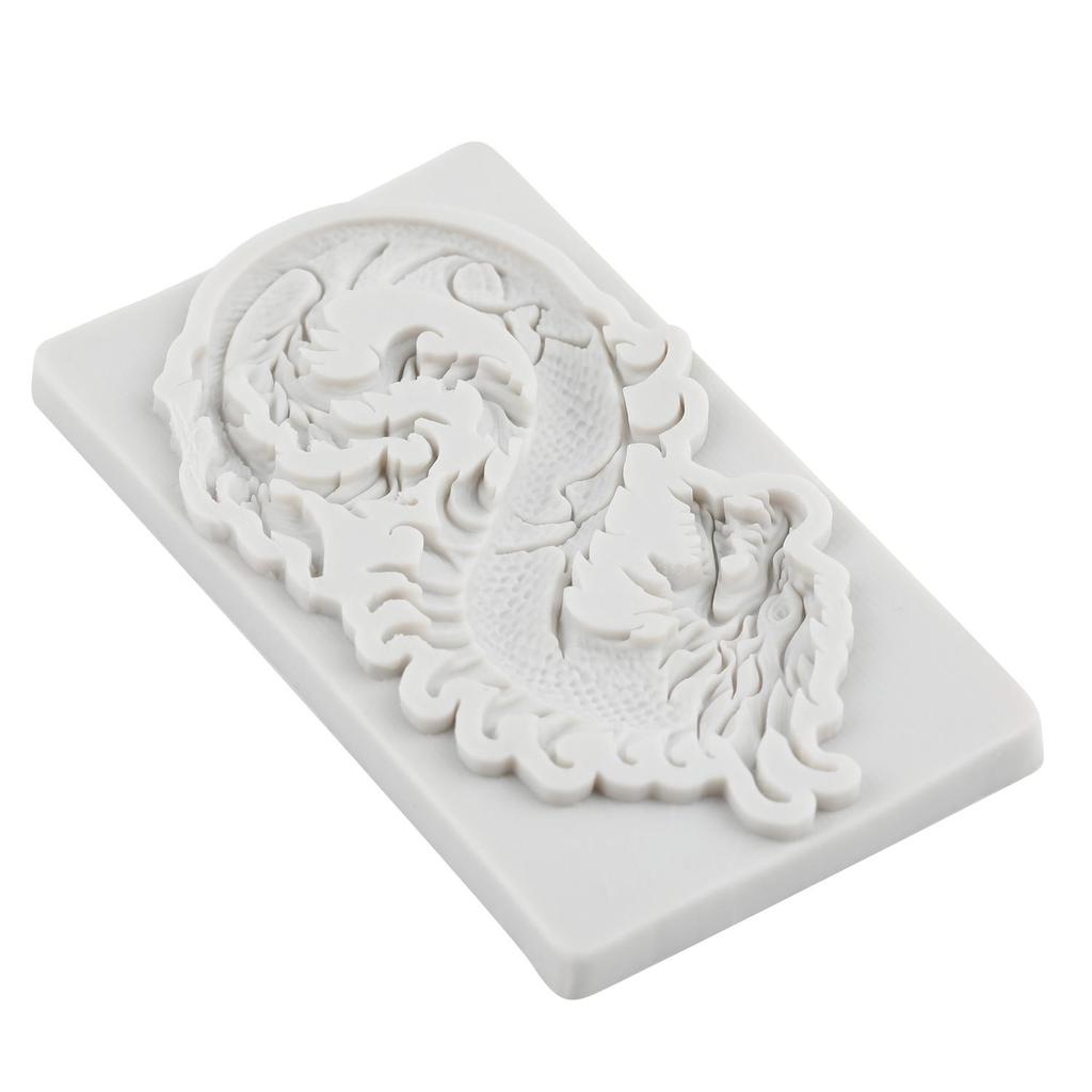 Dragon Silicone Mold Chinese Zodiac Dragon Fondant Molds Cake Decorating Tools Cupcake Topper Candy Sugar Craft Gum Paste Polymer Clay