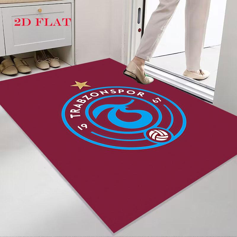 Tappeto con logo Trabzonspor per Soggiorno, Camera da Letto, Decorazione Divano Casa, Tappetino Antiscivolo per Giochi Bambini