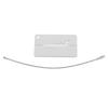 5Pcs Aluminum Alloy Travel Baggage Luggage Suitcase Tag ID Card Label (Silver)