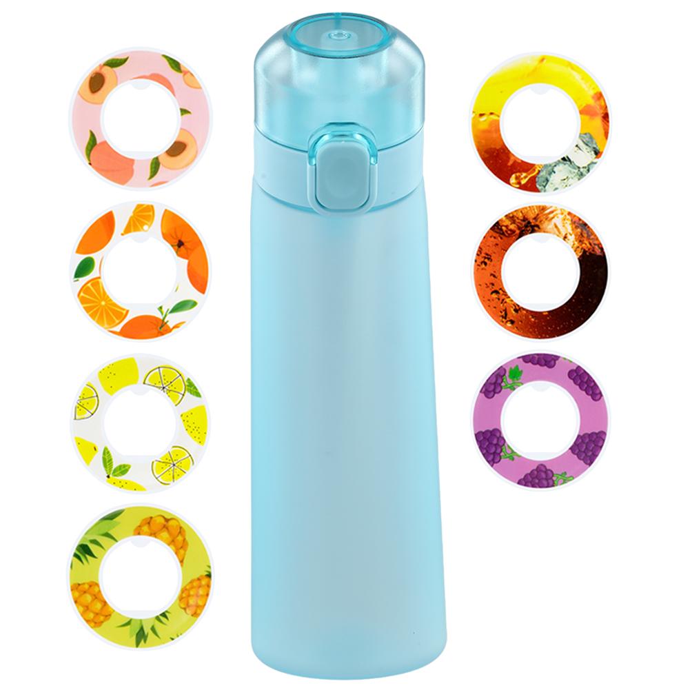 650ML Flavored Water Bottle Scent Up Water Cup 7 Fruit Fragrance Pods Water Cup With Straw Leak Proof for Outdoor Sports