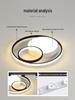 Nordic Modern LED Ceiling Light - Minimalist Black & White Design for Bedroom, Study, or Romantic Settings