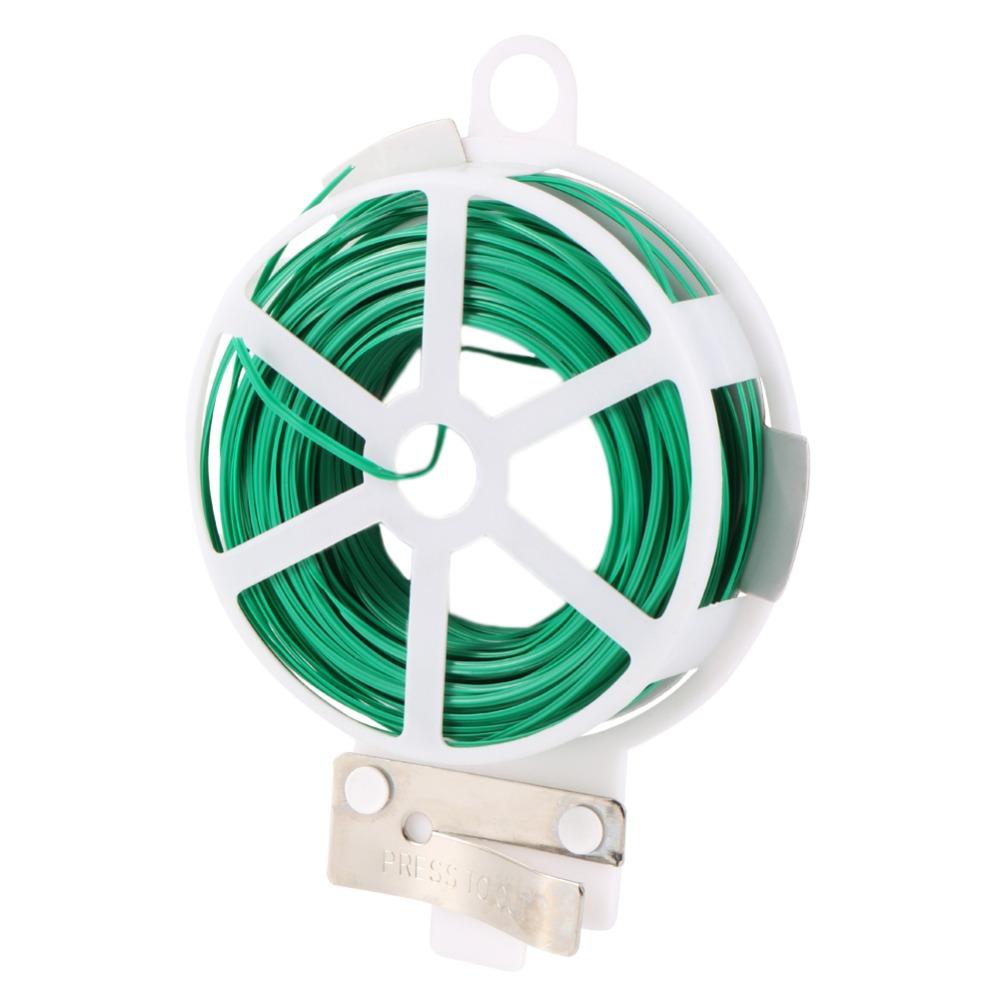 20-100m Garden Plant Tie Plant Branch Climbing Vine Fixed Clip Green Garden Plant Tie Plant Branch Climbing Vine Fixed Cable Tie