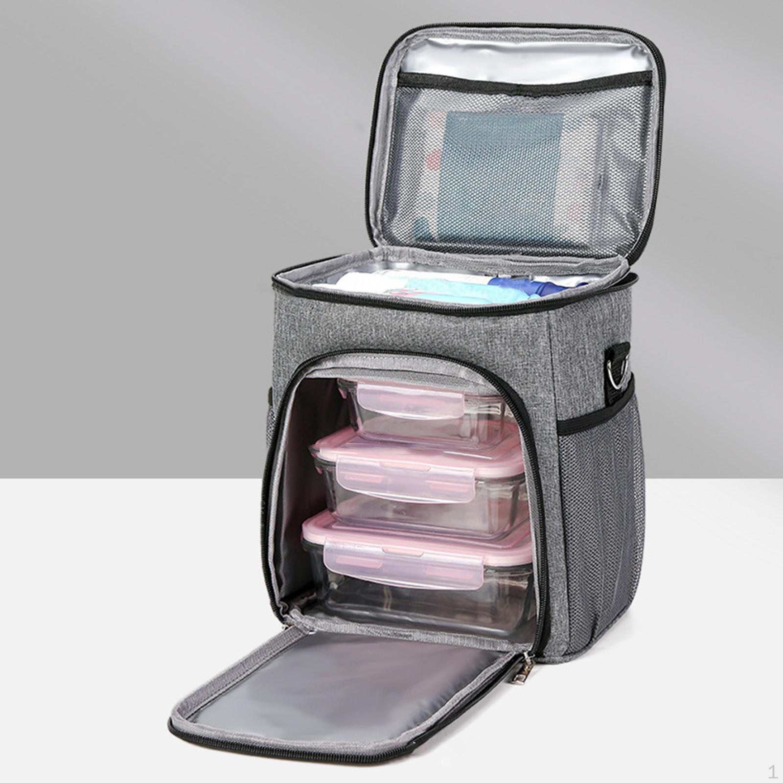 

Ізольована сумка-холодильник Thermal Lunch Tote for Picnic чорний