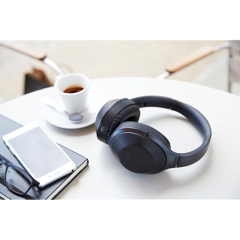 Sony SONY Wireless Noise Canceling Headphones MDR-1000X : Bluetooth/high Resolution Compatible with Microphone Black B