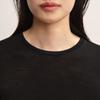 LESS Women's Slim Fit Round Neck Long Sleeve Tee