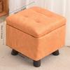 Multifunctional Solid Wood Storage Stool, Versatile for Sofa, Bed End & Shoe Changing