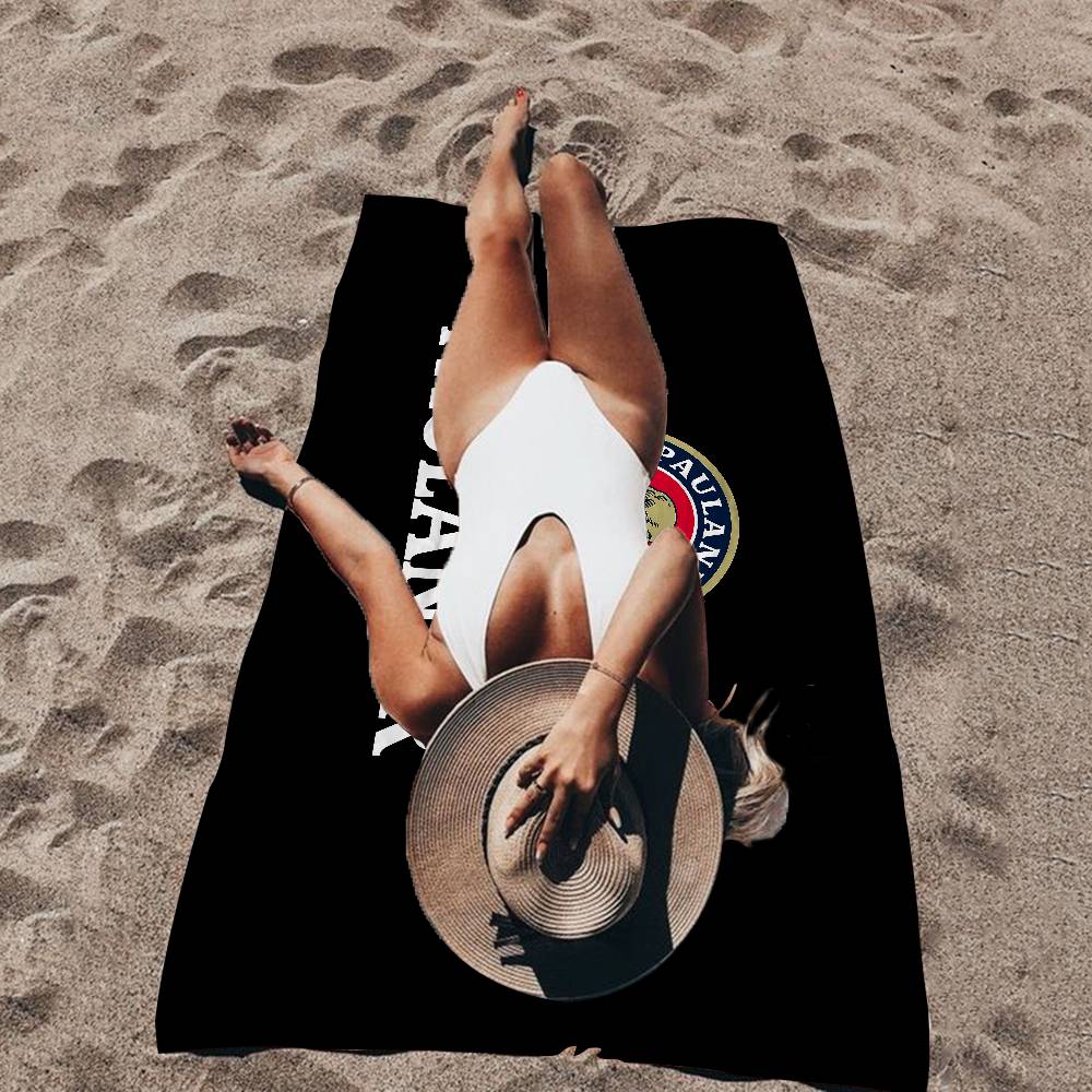 Deutsches Bier Paulaner Mikrofaserdecke Schnell trocknende Strandtücher Übergröße Druck Super saugfähige Poolhandtuchdecke
