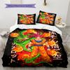 Biancheria da letto con motivo Son Goku, Set piumone Copripiumone Federa Regalo di compleanno per la casa (1 * copripiumino + 2 * federa, senza nucleo)