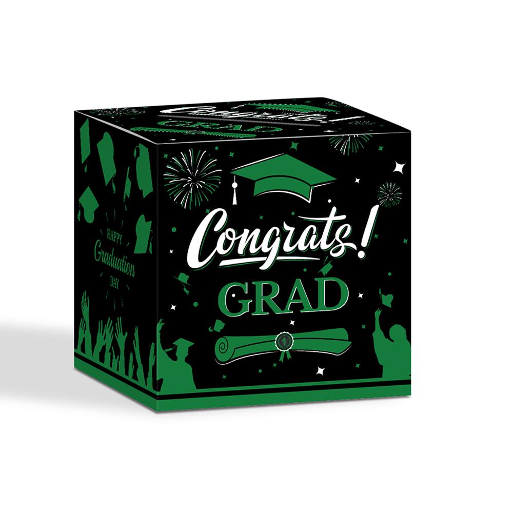 Graduation Voting Box Black Golden Class of 2025 Congrats Grad Card Box Set Congratulations Graduation Party Decoration Gift Box