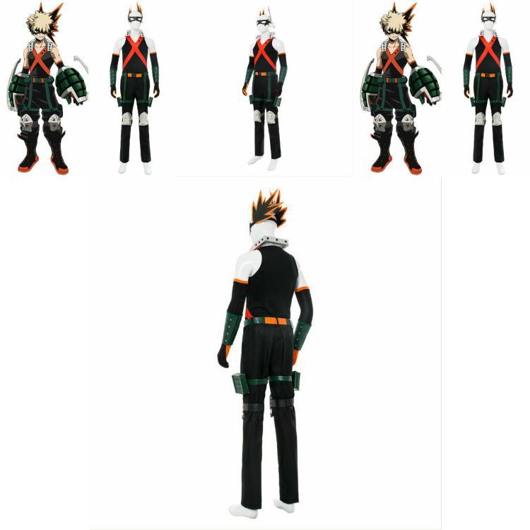 My Hero Academia Bakugou Katsuki Cosplay Costume With Headband And Protective Gear For Anime Fans