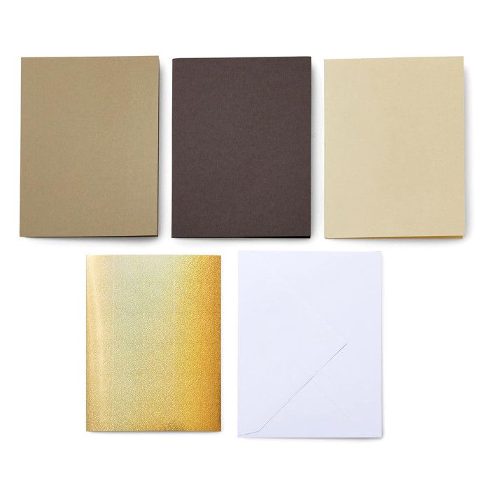 8 Cartes adhésives et enveloppes Café / Chocolat - Cricut