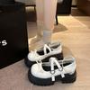 2025 spring and summer new British small leather shoes women's sweet and cool platform Mary Jane shoes with skirts versatile single shoes women