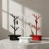 Plastic Tree Shape Jewelry Rack Space Saving Decorative Ring Earring Holder with Storage Box Jewelry Organizer Bedroom