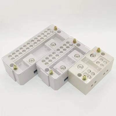 2 In 4 / 8 / 12/16 Out Single Phase Going Terminal Box ABS/Copper White Junction Box Splitter Circuit Wiring Terminal