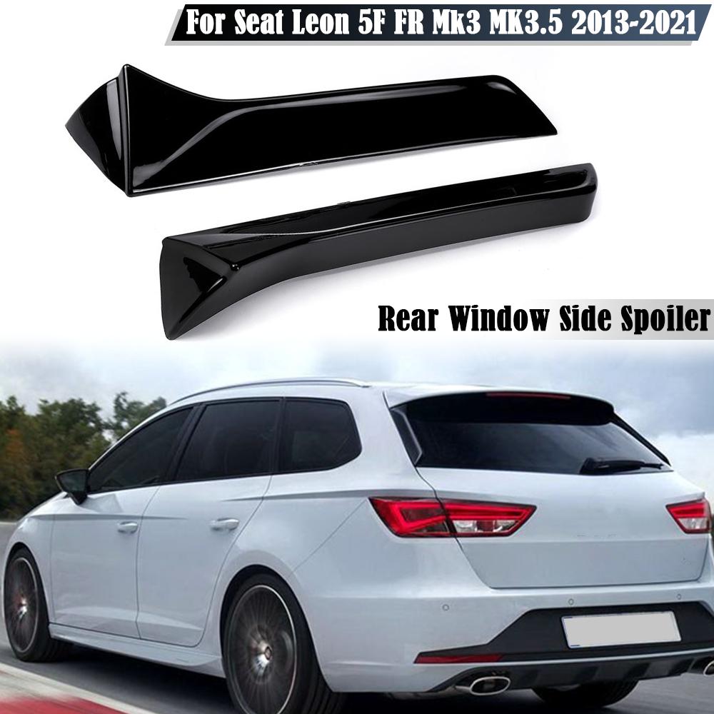 2pcs Rear Window Spoiler Rear Wing Side Roof Spoiler Lip Window Vent Decoration Deflectors For Seat Leon 5F FR Mk3 MK3.5
