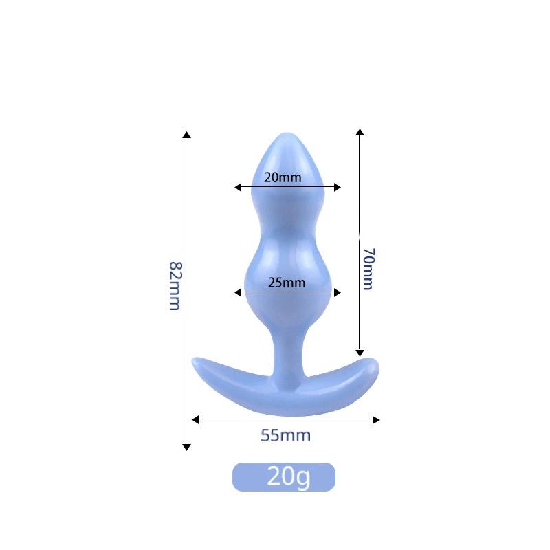 Soft Silicone Anal Plugs Anal Beads Dildo Butt Plug Prostate Massage Unisex SexyAdult Sex Toy for Men Women Adult Games