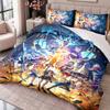Honkai Star Rail 3Pcs Bedding Set Duvet Cover With Two Pillowcases For Bedroom Home Decoration