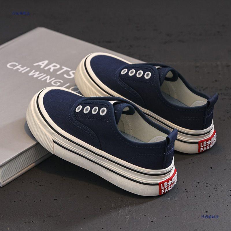 Classmate children's canvas shoes women's spring and autumn new one-pedal boys' shoes soft-soled casual shoes