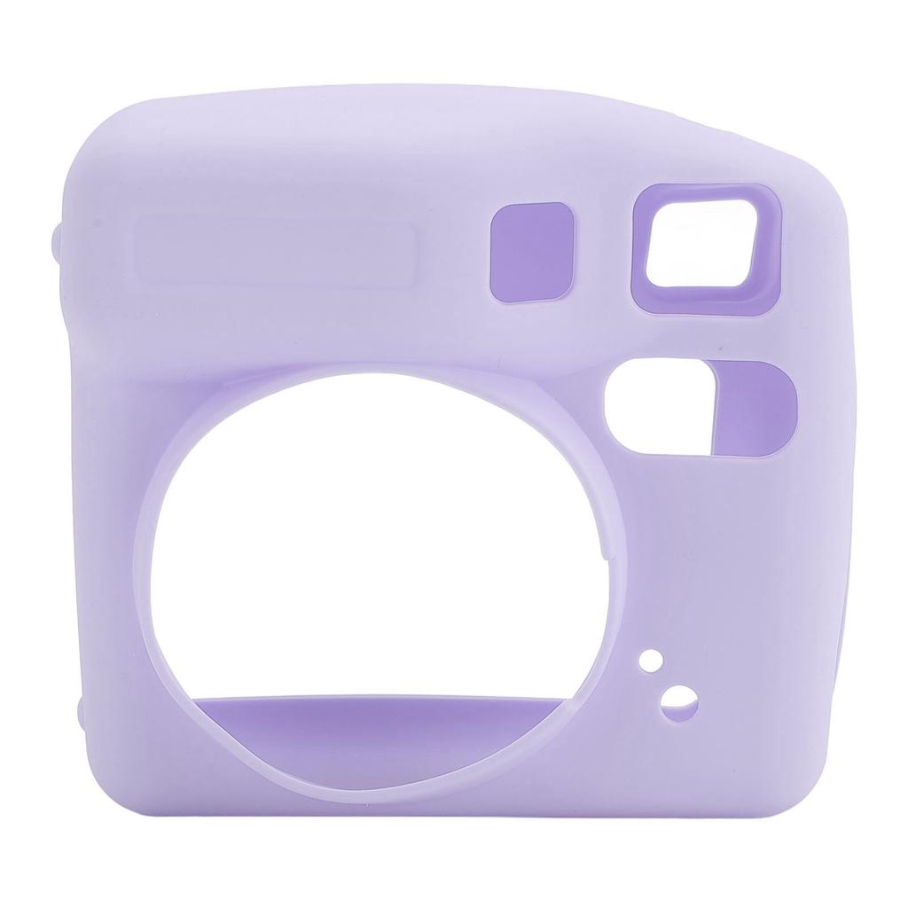 Instant Camera Silicone Protective Case for SE Wear Fall Resistant Soft Shell Pure Color Purple