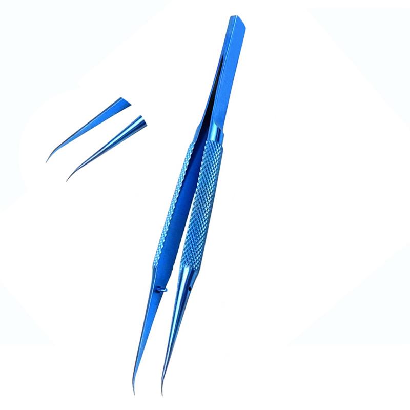 2025 Trend 2 PCS Maintenance Tool Of Titanium Alloy Tweezers Machine 0.15Mm Demagnetization Of Sharp-Pointed Straight Bending Tw