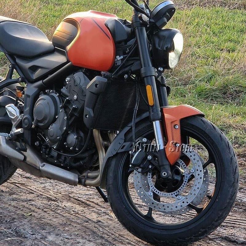 Trident 660 Motorcycle Front Fender Mudguard Extender Extension Black For TRIDENT 660 Trident660 trident660 2021 2022 2023 2024