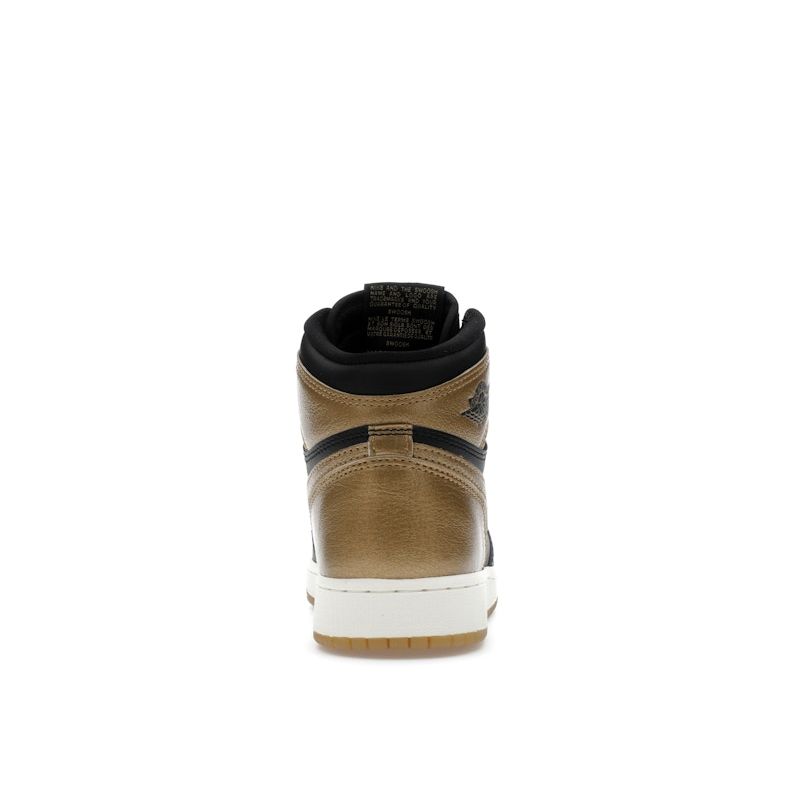 Air Jordan 1 Retro High OG GS Μαύρο Χρυσό Παιδικά Αθλητικά Παπούτσια Metallic-Gold Sail FD1437-071
