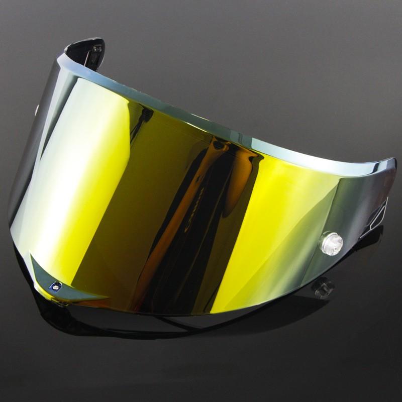 Visière de Casque de Moto Lentille PISTA GPRR CORSA Fumée Bleue Teintée Pare-brise Électroplaqué Avec Aileron Accessoires