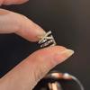 Intertwined Zirconia Ear Cuff: Non-Piercing, Multi-Layered, High-End Fashion Earrings for Women