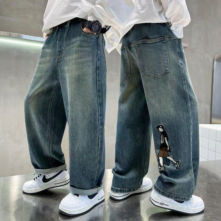 Boys' Casual Spring/Autumn Long Jeans - Children's Wear