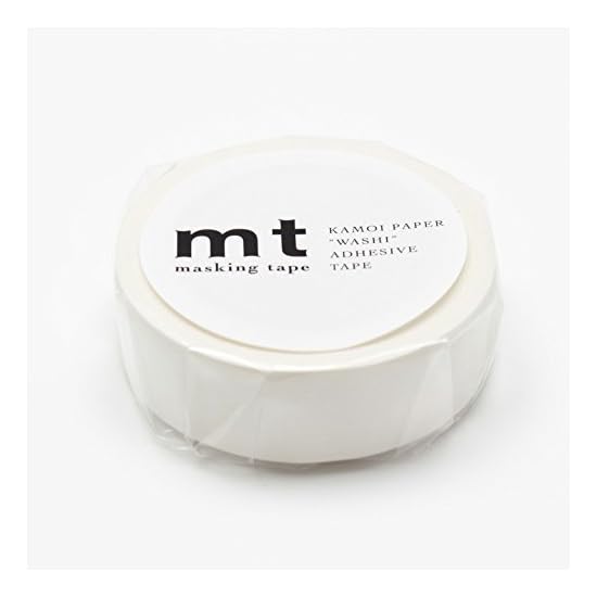 Kamoi Kakoshi Masking Tape, Matte White, 2 Rolls 15mm x 7m - B01K1GRY7Y