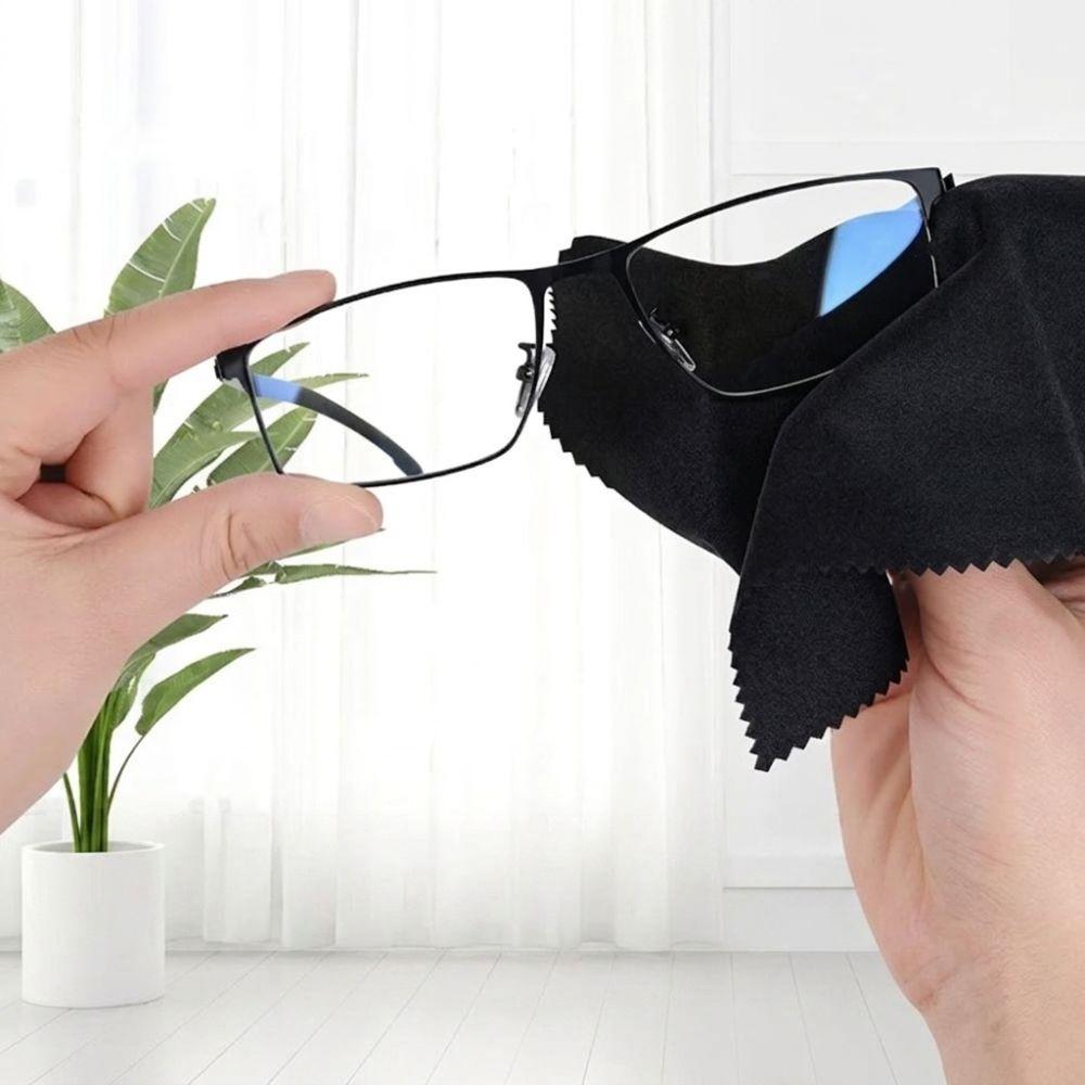 100pcs Thickened Knitting Microfiber Cleaning Cloths Washable Lens Cleaning Cloths Jewelry Store