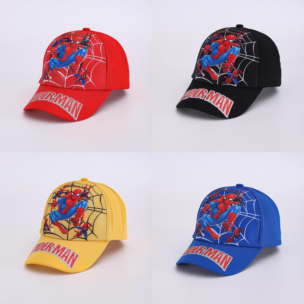 Spider Man Pattern Cartoon Kids Baseball Cap With Sunshade For Spring Outdoor Play